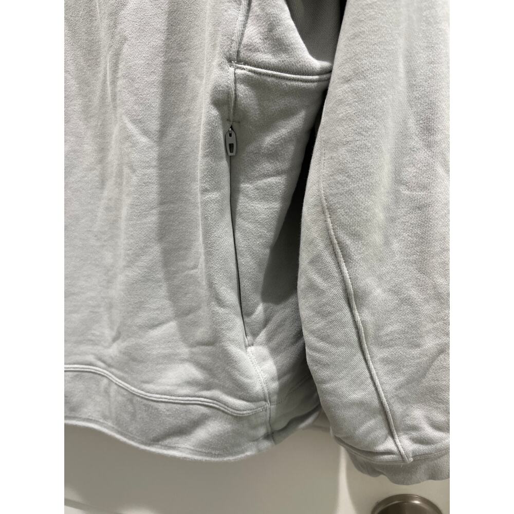 Lululemon Men's French Terry Oversized Seal Gray Crew Neck Sweatshirt Sz M - Picture 9 of 11